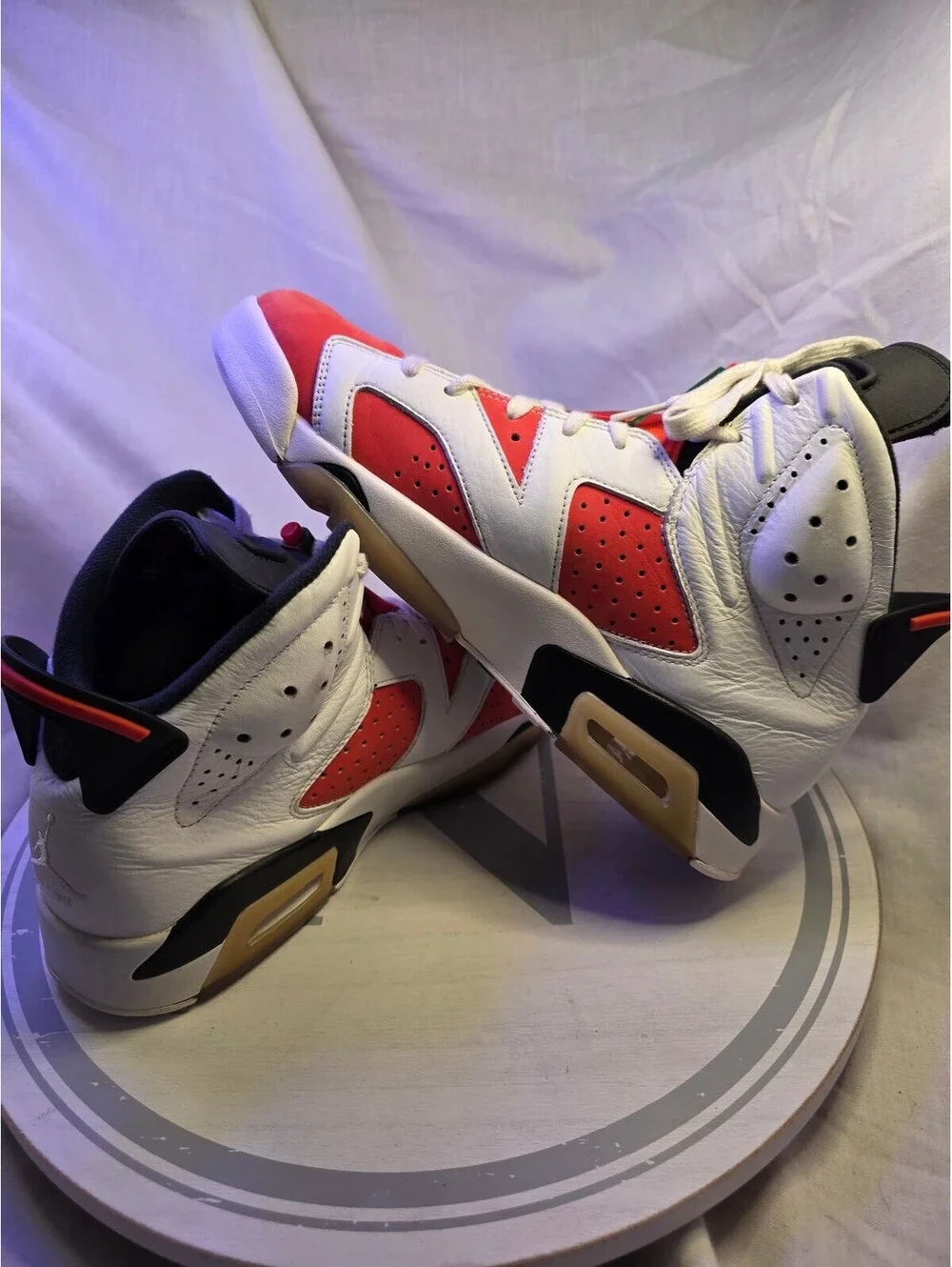 Air Jordan 6 Retro Gatorade like Mike White/Orance BasketbaShoes Size 9